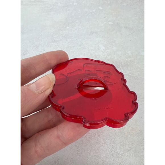 Vintage variety Santa Claus Cookie CuttersRed plastic lot of 7 - Picture 6 of 9